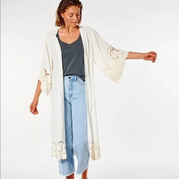 ☀️RIP CURL☀️ RHODES KIMONO COVER UP - Picture 8 of 15